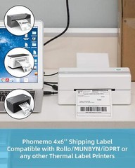 4 x 6 Phomemo Label Thermal Shipping Labels Paper for Zebra/Rollo/Munbyn/Jadens