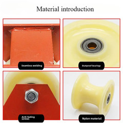 Heavy-Duty Foldable Manual Pulley System with Durable Metal Frame Labor-Saving