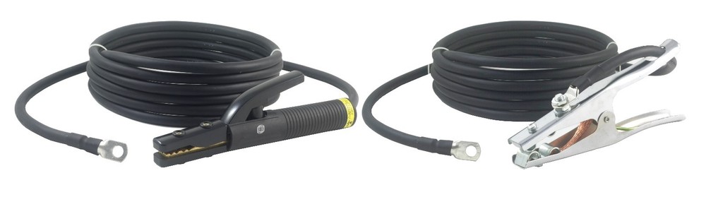 350 Amp Welding Leads Set Terminal Lug Connector 1/0 cable (100 FEET EACH LEAD)