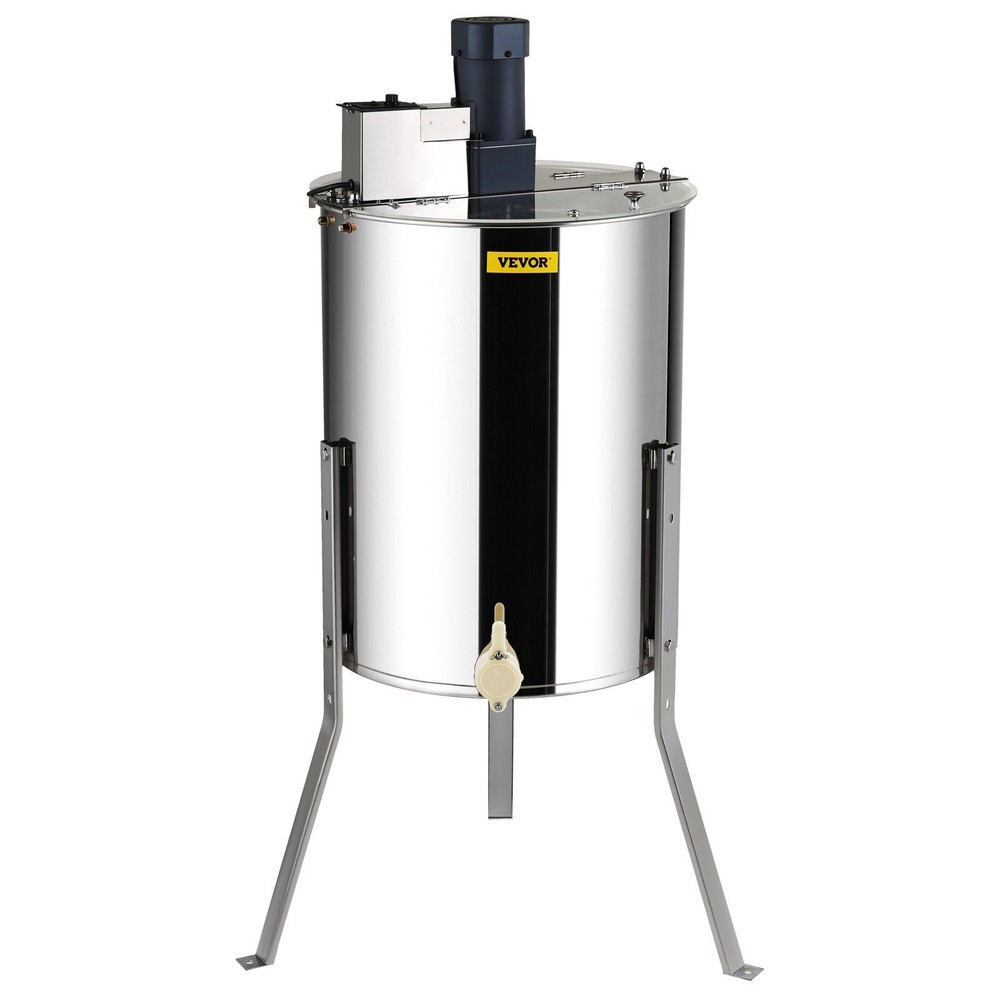 Electric Honey Extractor 4/8Frames Honey Spinner Extractor with Adjustable Stand