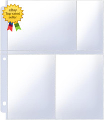 4×6 Photo Sleeves for 3 Ring Binder 40 Pack Clear Album Pages Holds 240 Photos