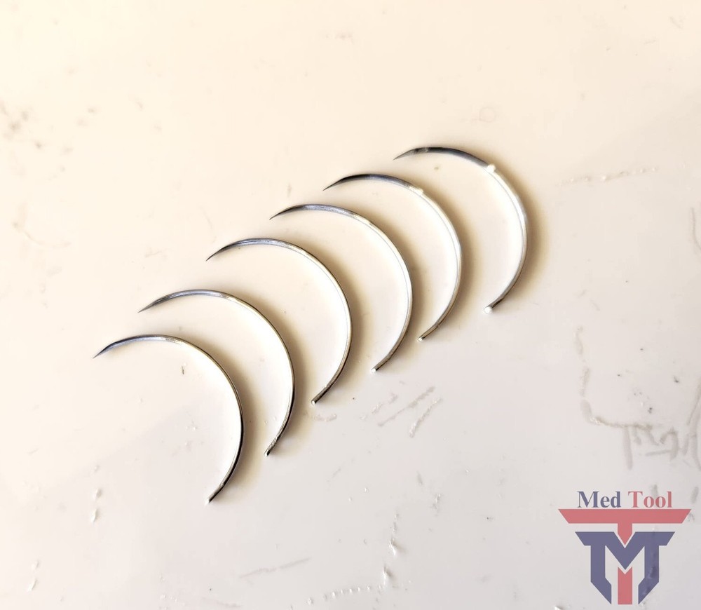 Pack Of 6 Pcs Suture Needle 1/2 Circle# 1 Surgical Instruments