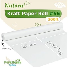 White Kraft Paper Roll 36″ x 300′ for Crafts