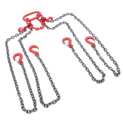 Chain Sling 5/16″ x 5′ G80 4 Legs Lifting Chain w/4 Adjustable Hooks 11000 lbs