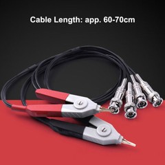 1 Set Kelvin Clip Tester Probe Lead Clip Cable With 4 BNC For LCR Meter Terminal