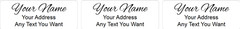60 Personalized Elegant Cursive Script Address Labels Custom Stickers Free SH