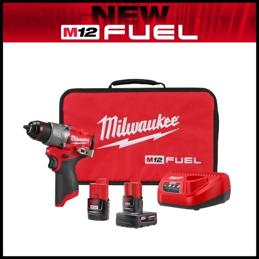 Milwaukee 3404-22 M12 FUEL™ 1/2″ Hammer Drill/Driver Kit