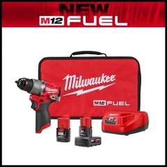 Milwaukee 3404-22 M12 FUEL™ 1/2″ Hammer Drill/Driver Kit