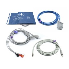 Philips Accessories Kit Bundle – Cuff, Hose, SpO2, ECG – Same Day Shipping – USA