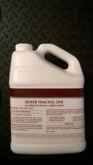 FLUORESCENT green / yellow SEWER TRACING DYE 2 gallons SUPER CONCENTRATED P.C.S.