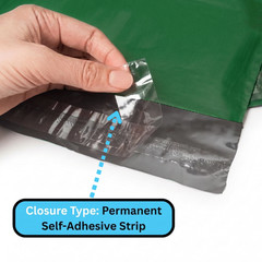 2 Mil 12″ x 15.5″ Green Poly Mailers Shipping Envelopes Mailing Bags 1000 Pack