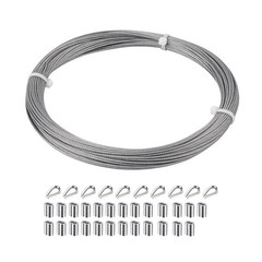 1/16 inch Stainless Steel Wire Cable,100FT,Aircraft Cable Wire Rope Marine Grade