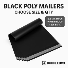 Black Poly Mailers Shipping Bags Self Seal Envelopes for eBay Shipping Bulk