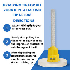 Yellow Dental Impression Mixing Tips (50 pcs)