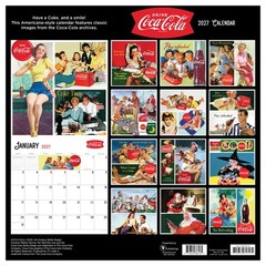 2027 Coke: Vintage Nostalgia Wall Calendar