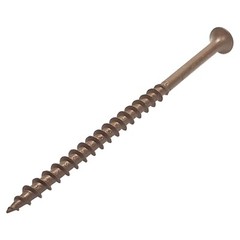 #10 x 3 1/2″ Deck Screws | Square Drive | Bugle Head | Brown Ruspert | 250pcsBOX