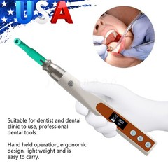 Dental Cordless Electric Hygiene Prophy Handpiece 360° Swivel + 2 Prophy Angles