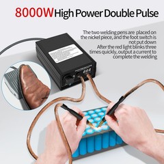 8000W Mini Spot Welder +Nickel Strip Welding Tools for 18650 Li-ion Battery Pack