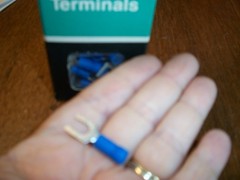 NOS PANDUIT PV14-10LF-C Vinyl Insulated Fork Terminals LOT of 92 BLUE – USA