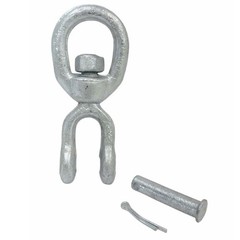 Swivel Marine Mooring Galvanized 2250 Pounds 3/8 inch JAW EYE