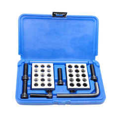 Pair of Ultra-Precision 1 X 2 X 3-Inch Parallel Blocks Set 23 Holes 0.0001 Preci