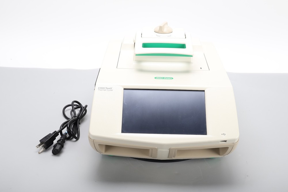 Bio Rad C1000 Touch Thermal Cycler With Reaction Module 96W Deep and Power Cable