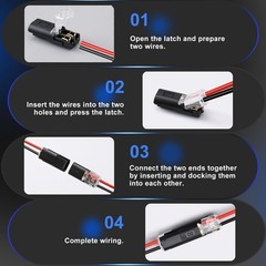 30PCS Quick Disconnect Wire Connectors – Effortless Tool-Free Installation