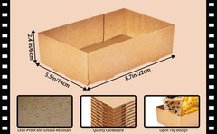 60 Pcs Movie Theater Snack Boxes, Disposable Paper Cardboard Food Trays,