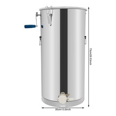 Manual Honey Spinner Stainless Steel Beekeeping Honey Extractor 22.5kg max.