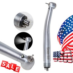 NSK Style Dental Fiber Optic Handpiece LED E-generator Push Button 4 Hole UDM4