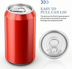 10pcs Aluminum Easy Open Can Lids Full Open Design for Beer Soda Beverages Wide