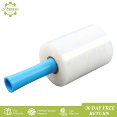 4 Pack Mini Clear Industrial Stretch Wrap Film 5″ × 1000ft with Handle, 80 Gauge