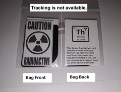 1Pc Ultra Safe Geiger Counter Check Test Source Sample Card