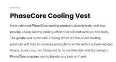 Phasecore Cooling Vest System – 3-Vest Complete with Ice Packs & Carry Bag New