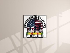 Vietnam War United States Veteran | Laminated Vinyl Decal Sticker Label
