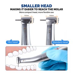 US Dental 1:5 Increasing Fiber Optic Contra Angle Handpiece fit E-type Stan/Mini