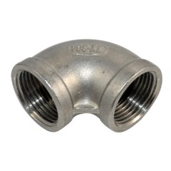 3/8″ 1/2″ 3/4″ 1″ NPT Threaded Female to Female Elbow Pipe Fitting SS 304