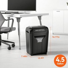 QUIETLEMON 12Sheet Commercial Office Shredder Paper Destroy Strip-Cut Heavy-duty