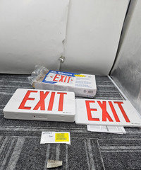 Mircom EL-7007RX-180 Thermo Plastic Exit Sign Backup Red IP Class IP20 180min