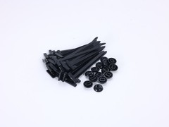50PCS Nylon Universal Cable Heavy Duty Tie Buckle Self Locking Zip Ties Holder