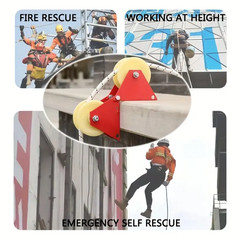 Heavy-Duty Foldable Manual Pulley System with Durable Metal Frame Labor-Saving