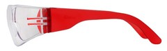 BISON LIFE Clear Lens Color Temple Safety Glasses | One Size, Adult, Youth, C…