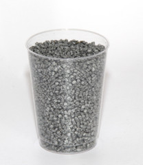 12 lb Gray hard Plastic Pellets sinking rock tumbler Koi bio filter Cat genie
