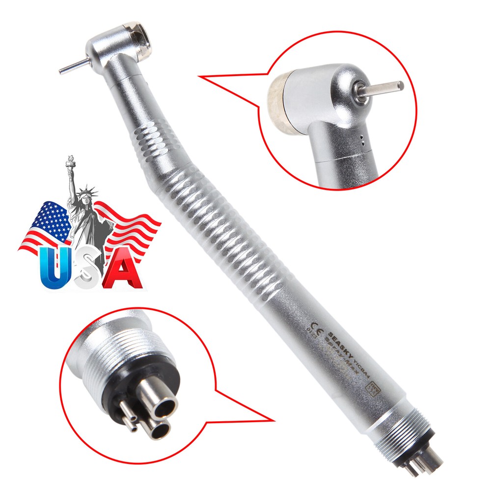 NSK Style Dental (LED E-generator) High Speed Push Button Handpiece 2/4Holes DH