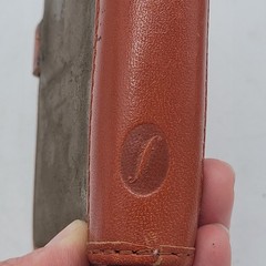 Vintage Filofax Pocket Chester Burnt Orange Leather 4 Ring Pocket Organizer 1993