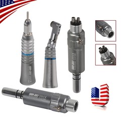 NSK Style Dental Slow Low Speed Handpiece Contra Angle Straight Motor 2/4Hole YP
