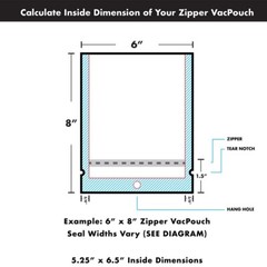 Zipper VacPouch – Chamber Vacuum Pouches, 3mil, 100 PACK
