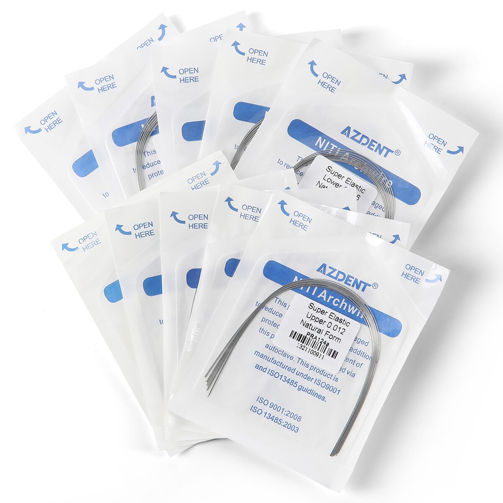 AZDENT Dental Orthodontic Round Arch Wires Super Elastic Niti Nature Form