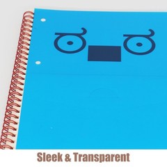 10-Pack A4 Colored PVC Flexible Plastic Sheets, 0.3mm Blue Transparent Film f…