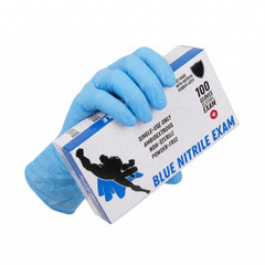 1000 Blue Nitrile Gloves 4 Mil Powder Free ( Non Latex Vinyl) 2XL
